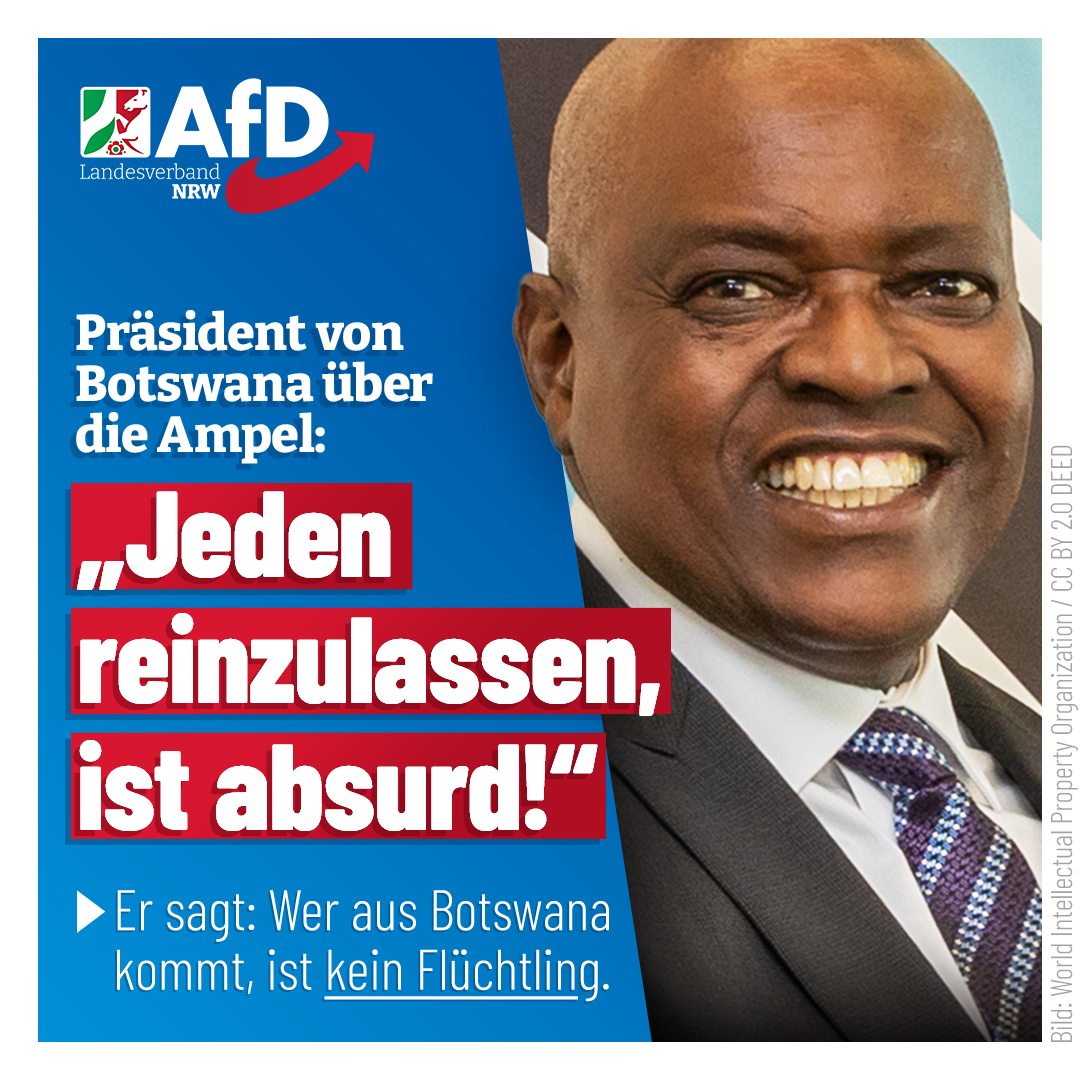 Botswanas Pr sident Lacht Ampel Regierung Aus Jeden Reinzulassen Ist 